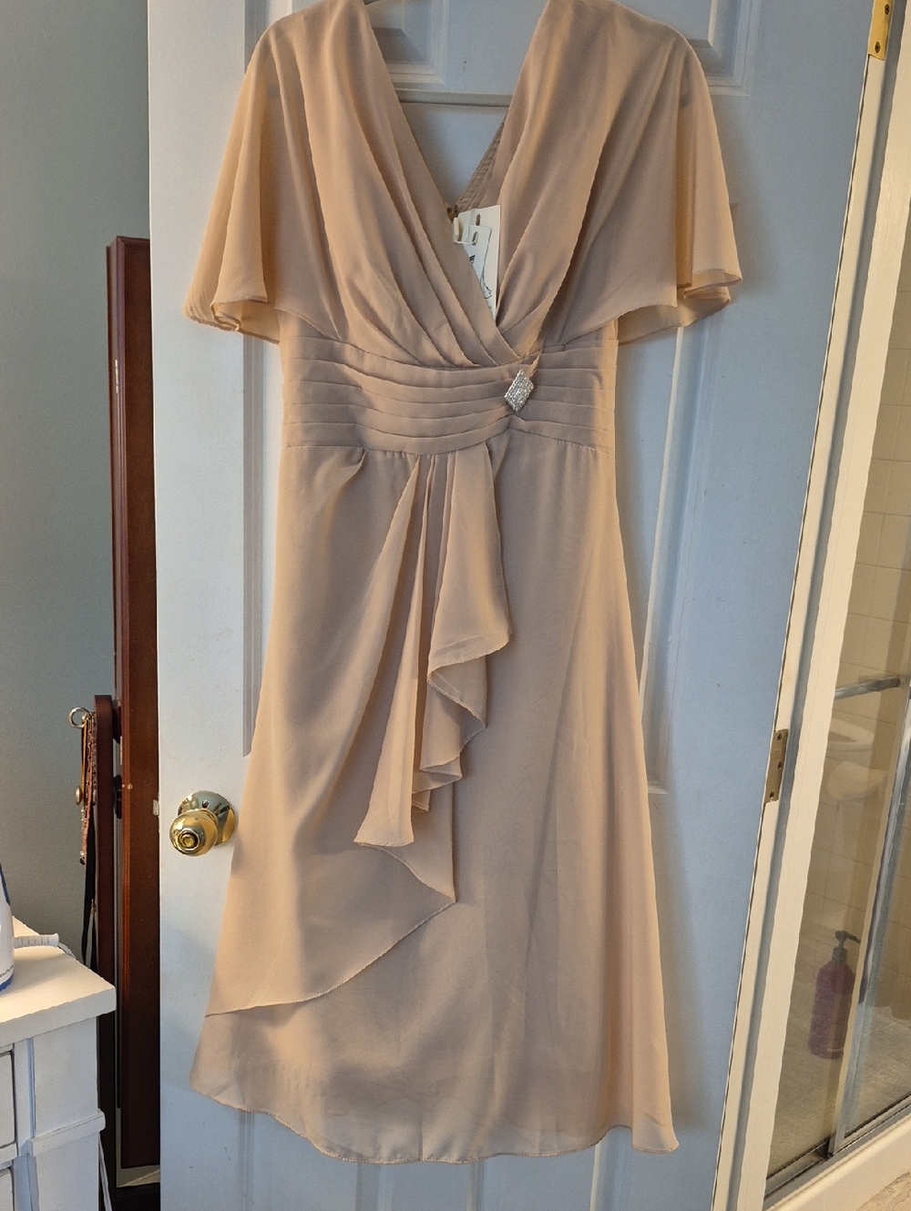 Champagne Formal Wedding Guest Dress